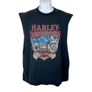 Harley-Davidson Motorcycles Tank Top Men Extra Large Black Cut Offs Redding, CA